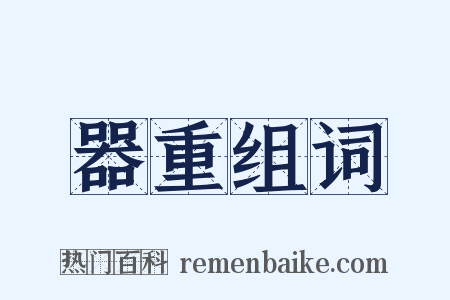 器重组词是什么意思的图片